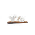 Flat Fashion Sandals With  white pearls decorated
